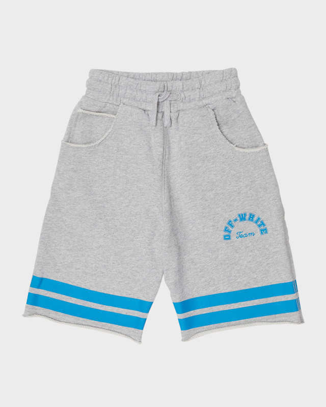 Boy's Team 23 Raw-Edge Sweatshorts, Size 12-14
